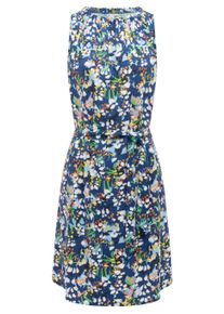 Strandkleid Ragwear "Strandkleid Isalie Print", Damen, Gr. XXL, N-Gr, blau (night blau), Obermaterial: 100% Viskose CV., Kleider Strandkleid