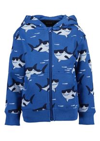 Sweatjacke Blue Seven "Blue Seven", Jungen, Gr. 98, 5321, ocean, 80% Baumwolle, 20% Polyester, normal normal, Rundhals, normaler Saum, Sweatjacken Sweatjacke
