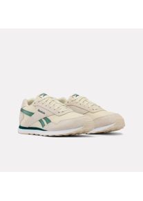 Trainingsschuh Reebok CLASSIC "REEBOK GLIDE LOW", Damen, Gr. 42,5, alabaster, metalgr&uuml;n, ftwrwei&szlig;, Leder, Synthetik, Textil, Schuhe Trainingsschuh