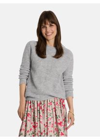 LIEBLINGSST&Uuml;CK Strickpullover LIEBLINGSST&Uuml;CK "Babro", Damen, Gr. 48, beige (stone), Strick, Obermaterial: 50% Alpaka, 28% Polyester, 22% Wolle, clean, unifarben, regular fit normal, Rundhals, Strickb&uuml;ndchen, Pullover Strickpullover, mit Alpakawolle