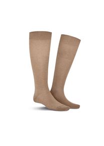 Kniestr&uuml;mpfe Kunert "CLARK", Herren, Gr. 39-42, beige, meliert, Baumwollmischung, normal, Socken Kniestr&uuml;mpfe, druckfreier Komfortbund, Cotton-Mix