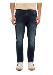 Slim-fit-Jeans Mustang "Herren Style Oregon Slim K", Damen, Gr. 36, L&auml;nge 34, 803 dunkelblau, Denim/Jeans, 86% Baumwolle, 13% Polyester, 1% Elasthan, unifarben, slim fit, Jeans Slim-fit-Jeans