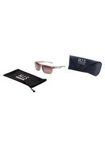 H.I.S. Sonnenbrille H.I.S, Herren, hellbraun transparent, transparent, Sonnenbrillen Sonnenbrille, sportlich-modischer Stil