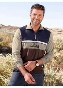 Sweatshirt Catamaran, Herren, Gr. 64/66, moos, 100% Polyester, mehrfarbig, unifarben, Sweatshirts Sweatshirt