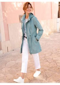 Langjacke Inspirationen, Damen, Gr. 54, jade, 100% Polyester, unifarben, Jacken Langjacke