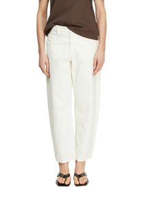 Relax-fit-Jeans comma, Damen, Gr. 40, N-Gr, wei&szlig;, Denim/Jeans, Obermaterial: 90% Baumwolle, 9% Polyester, 1% Elasthan, unifarben, relaxed fit lang, Jeans Relax-fit-Jeans, mit Taschen