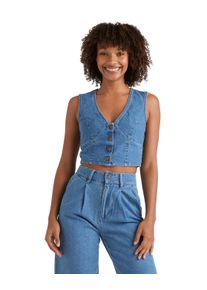 Crop-Top Billabong "Indigo Skies", Damen, Gr. XL, salt washed, Obermaterial: 100% Walkfrottier;, Tops Crop-Top