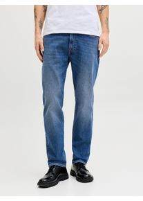 Jack & Jones Regular-fit-Jeans JACK & JONES "JJICLARK JJORIGINAL SQ 223 NOOS", Damen, Gr. 33, L&auml;nge 36, blau denim, Denim/Jeans, Obermaterial: 69% Baumwolle, 29% Polyester, 2% Elasthan, Abriebeffekte, regular fit lang, Jeans Regular-fit-Jeans, Baumwollmischung, regular fit