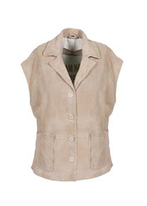 Lederjacke Freaky Nation "Boho Love-FN", Damen, Gr. S (36), beige, Oberstoff: 100% Leder; Futter: 100% Baumwolle, normal, Jacken Lederjacke