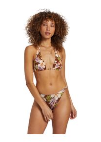 Bade-Shirt Billabong "Jungle Bliss Multi", Damen, Gr. S, Cup B, braun (toasted coconut), Obermaterial: 78% Nylon, 22% Elasthan;, Bikini-Oberteile Bade-Shirt