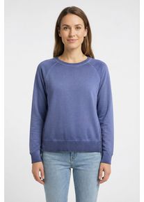 LIEBLINGSST&Uuml;CK Sweatshirt LIEBLINGSST&Uuml;CK "NavyEP", Damen, Gr. XS, jeans, Sweatware, Obermaterial: 100% Baumwolle, clean, unifarben, normal, Rundhals, Raglan&auml;rmel Rippb&uuml;ndchen, Sweatshirts Sweatshirt, mit Farbverlauf