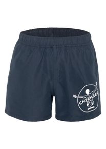 Badeshorts Chiemsee, Jungen, Gr. 170/176, total eclipse, 100% Polyester, Badehosen Badeshorts