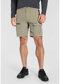 Cargoshorts CMP "MAN BERMUDA", Herren, Gr. 58, N-Gr, sage, Obermaterial: 92% Polyamid, 8% Elasthan, Hosen Cargoshorts