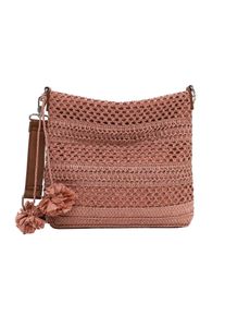 Umh&auml;ngetasche Tamaris "Umh&auml;ngetasche TAS Kassandra", Damen, Gr. B/H/T: 29cm x 27cm x 5cm 0, rose 650, Papierstroh, Taschen Umh&auml;ngetasche