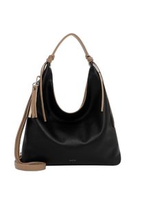 Emily & Noah Beuteltasche EMILY & NOAH "Beutel E&N Clermont RUE 09", Damen, Gr. B/H/T: 33cm x 37cm x 9cm 0, schwarz 100, Polyurethan, Taschen Beuteltasche