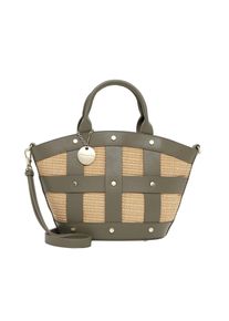 Shopper Tamaris "Shopper TAS Kirsti", Damen, Gr. B/H/T: 37cm x 23cm x 12cm 0, khaki 910, Polyurethan, Taschen Shopper