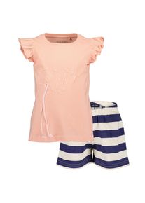 Pyjamaoberteil Blue Seven "Blue Seven Pyjama", M&auml;dchen, Gr. 116/122, 2281, lachs, 100% Baumwolle, normal, Rundhals, Shirts Pyjamaoberteil