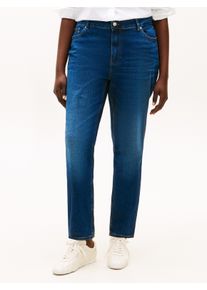 Slim-fit-Jeans Tommy Hilfiger Curve "CRV DNM NEW DOREEN SLIM RW", Damen, Gr. 52, N-Gr, new doreen, Denim/Jeans, Obermaterial: 98% Baumwolle, 2% Elasthan, leichte Abriebeffekte, unifarben, slim fit, Jeans Slim-fit-Jeans, in gro&szlig;en Gr&ouml;&szlig;en