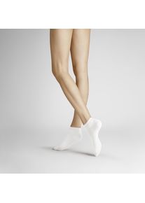 Sneakersocken Hudson "SIMPLY&sup3; 3-PACK", Damen, Gr. 43-46, wei&szlig;, Baumwollmischung, normal, Socken Sneakersocken, angenehmer und druckfreier Tragekomfort