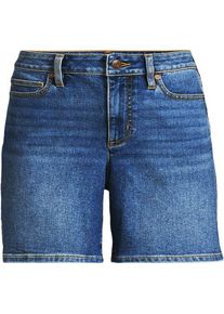 LANDS' END Recover Jeansshorts, Damen,  Blau, Elasthan/Baumwoll-Mischung/Polyester-Mischung, by Lands' End