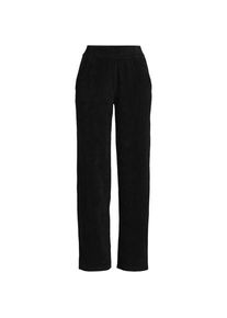 LANDS' END Strickcord-Hose Straight Fit, Damen,  Schwarz, Elasthan/Baumwoll-Mischung/Polyester-Mischung, by Lands' End