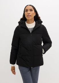 bonprix Wattierte Steppjacke kurz, schwarz, Gr.50, Winterjacke mit gro&szlig;er Steppung, verk&uuml;rzt