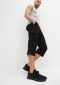 bonprix Cargo-Long-Bermuda aus reiner Baumwolle in Regular Fit, grau, Gr.64, Moderne Cargobermuda in 3/4-L&auml;nge mit vielen praktischen Taschen, aus 100% Baumwolle