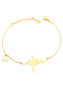 Adelia&acute;s Armband ADELIA&acute;S "Damen Armband &iquest; Herz aus Edelstahl 17 cm" Gr. 17, gold, Armb&auml;nder, Damen, Edelstahl, Armband