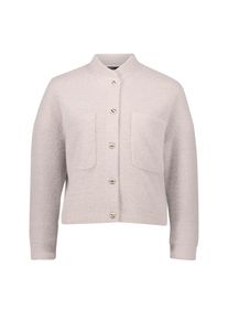 Sweatblazer Zero "Sweatblazer strukturiert mit Knopfleiste", Damen, Gr. 38, braun (creamcamel), Obermaterial: 70% Polyester PES. 30% Polyamid PA., Blazer Sweatblazer