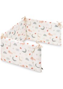 Julius Z&ouml;llner Bettnestchen JULIUS Z&Ouml;LLNER "Organic, Wild Friends", bunt (wild friends), Obermaterial: 100% Baumwolle. F&uuml;llung: 100% Polyester, Bettnestchen, Bettnestchen, Made in Germany