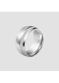 Adelia&acute;s Fingerring ADELIA&acute;S "Damen Ring aus Edelstahl" Gr. 58, silber, Fingerringe, Damen, 58, Edelstahl, Fingerring