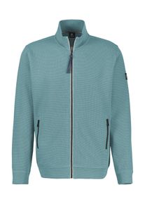 Sweatjacke Lerros "Sweatjacke aus weichem Baumwollmischgewebe", Herren, Gr. 4XL, arctic blau, 90% Baumwolle, 10% Polyester, Sweatjacken Sweatjacke