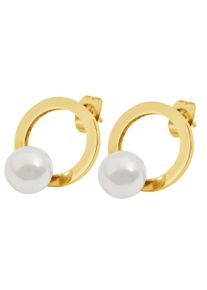 Adelia&acute;s Paar Ohrstecker ADELIA&acute;S "Damen Ohrringe &iquest; Ohrstecker aus Edelstahl mit Perle", gold, Ohrringe, Damen, Edelstahl, Paar Ohrstecker