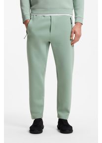 Jogginghose BOSS Green "Porsche Spirit 70 Capsule Collection", Damen, Gr. 3XL, N-Gr, open gr&uuml;n357, Web, Obermaterial: 39% Baumwolle, 36% Modal, 17% Polyester, 8% Elasthan, unifarben, regular fit lang, Hosen Jogginghose, Premium Herrenmode Innovative Geruchskontroll-Technologie HEIQ MINT