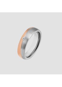 Adelia&acute;s Fingerring ADELIA&acute;S "Damen Ring aus Edelstahl mit Strass Steinchen" Gr. 58, gold, Fingerringe, Damen, 58, Edelstahl, Fingerring