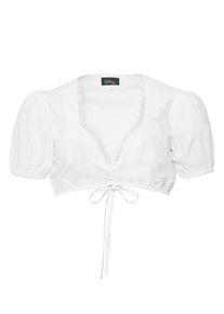 Trachtenbluse JCC "Trachtenbluse 31023117", Damen, Gr. 48, wei&szlig; (wei&szlig;, wei&szlig;), Obermaterial: 85% Polyester COOLMAX PES(Coolmax). 15% Viskose Birla CV Birla., Blusen Trachtenbluse