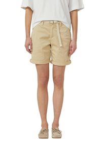 Bermudas s.Oliver, Damen, Gr. 46, N-Gr, desert beige, Web, Obermaterial: 98% Baumwolle, 2% Elasthan, ca. Mitte Oberschenkel, Hosen Bermudas, inkl. geflochtenem G&uuml;rtel, Baumwollstretch
