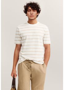 T-Shirt Bugatti, Damen, Gr. XL, 40, beige, 100% Baumwolle, unifarben, normal, Rundhals, Shirts T-Shirt, aus hochwertiger Baumwolle