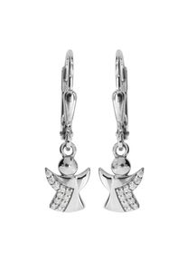 Paar Ohrh&auml;nger OSTSEE-SCHMUCK "OSTSEE-SCHMUCK Ohrh&auml;nger kleiner Engel Ohrh&auml;nger kleiner Engel", wei&szlig; (wei&szlig;, neutral), Ohrringe, Damen, 24x7mm, Silber 925 (Sterlingsilber), Paar Ohrh&auml;nger