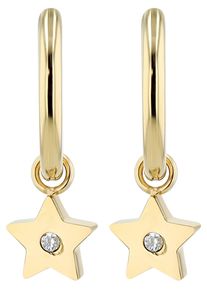 Adelia&acute;s Kettenanh&auml;nger ADELIA&acute;S "Damen Anh&auml;nger &iquest; Stern Anh&auml;nger aus Edelstahl mit Strass Steinchen", gold, Schmuckanh&auml;nger, Damen, Edelstahl, Kettenanh&auml;nger