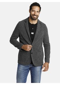 Jerseysakko Jan Vanderstorm "Jersey-Sakko ALBIN", Herren, Gr. 68, schwarz (schwarz melange), Obermaterial: 78% Polyester COOLMAX PES(Coolmax). 22% Viskose CV., Sakkos Jerseysakko