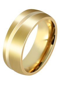 Adelia&acute;s Fingerring ADELIA&acute;S "Herren Ring aus Edelstahl" Gr. 70, gold, Fingerringe, Herren, 70, Edelstahl, Fingerring
