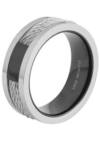 Adelia&acute;s Fingerring ADELIA&acute;S "Herren Ring aus Edelstahl" Gr. 66, schwarz, Fingerringe, Herren, 66, Edelstahl, Fingerring
