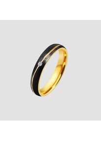 Adelia&acute;s Fingerring ADELIA&acute;S "Damen Ring aus Edelstahl mit Strass Steinchen" Gr. 54, silber, Fingerringe, Damen, 54, Edelstahl, Fingerring