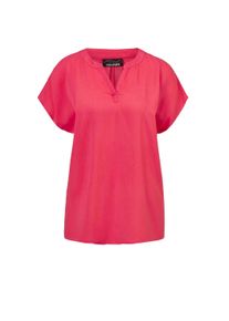 Schlupfbluse GOLDNER "Bluse mit Tunika Ausschnitt", Damen, Gr. 42, rosa (pink), Obermaterial: 100% Viskose CV., Sonstiges, Blusen Schlupfbluse, keine/nicht relevant