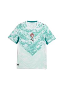 Fu&szlig;balltrikot Puma "FPF AWAY JERSEY REPLICA", Herren, Gr. XL, Puma wei&szlig;, gr&uuml;n lagoon, Web, Obermaterial: 100% Polyester, unifarben, regular fit normal, Rundhals, Trikots Fu&szlig;balltrikot, Fu&szlig;ball, Kurzarm, Rundhalsausschnitt, Regular Fit