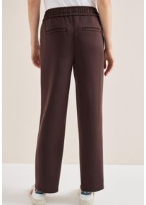 Stoffhose Cecil "Style Neele", Herren, Gr. S (38), L&auml;nge 28, macchiato braun, Web, Obermaterial: 50% Polyester, 45% Viskose, 5% Elasthan. Futter: 100% Polyester, unifarben, loose fit lang, Hosen Stoffhose, Silk Touch Hose mit Gummizug und Viskose