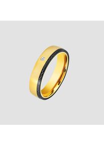 Adelia&acute;s Fingerring ADELIA&acute;S "Damen Ring aus Edelstahl mit Strass Steinchen" Gr. 58, gold, Fingerringe, Damen, 58, Edelstahl, Fingerring