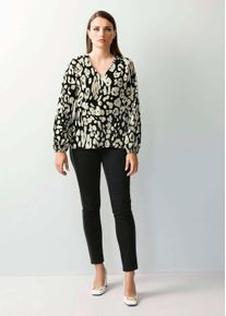 Schlupfbluse Alba Moda "Bluse Bluse", Damen, Gr. 40, schwarz, Obermaterial: 55% Cupro CUP. 45% Viskose CV., Modern, figurumspielend, Blusen Schlupfbluse