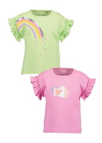 T-Shirt Blue Seven "Blue Seven T-Shirts 2 PACK", M&auml;dchen, Gr. 116, m001, multipack 1, 100% Baumwolle, normal, Rundhals, Shirts T-Shirt